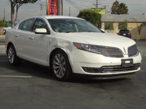 2013 lincoln mks 3.5l damaged rebuilder runs! cooling good only 14k miles l@@k!!