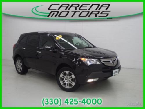 Moon  warranty  3rd row black pristine 4wd 4x4 used mdx free carfax on website