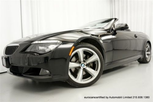 2010 bmw 650i convertible warranty only 18k miles! sport logic7 comfort access