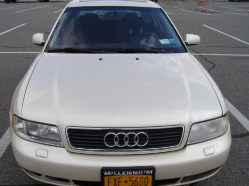 1997 audi a4 1.8t quattro pearl white