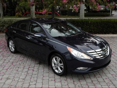 11 sonata limited automatic leather bluetooth satellite radio sunroof 1 owner