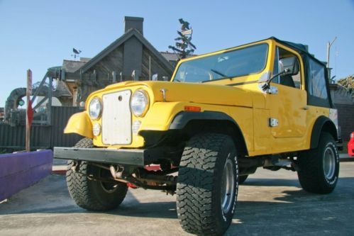 1978 yellow jeep cj7 304cc v8
