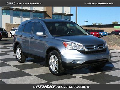 11 honda crv exl 2wd glacier blue leather moon roof heated seats gps car fax