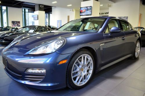 2011 porsche panamera 3.6l v6 yachting blue crema bose 20&#034; navi camera loaded
