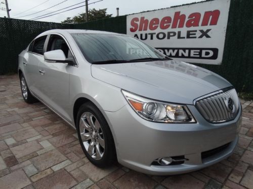 2010 buick lacrosse cxs v6 silver sedan black leather power air ac seats