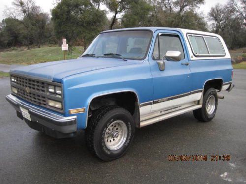 One owner k5 blazer/jimmy, rust free, tilt, cruise, ac, ps, pb 4x4 350, 143k