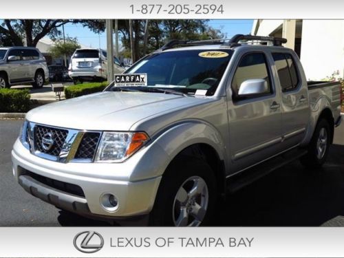 Nissan frontier se 4x4 65k mi v6 clean carfax fact. tow bed extender roof rack