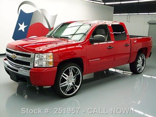 2010 chevy silverado crew 6-passenger 26&#039;&#039; wheels 66k!! texas direct auto