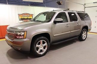 2007 suburban ltz 4x4 navigation sunroof 20&#034; chrome wheels heated leather grey