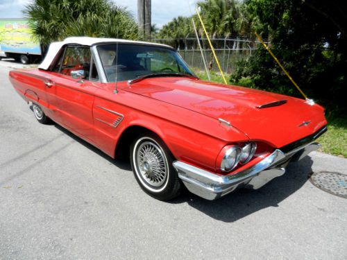 Rare 1964 ford thunderbird convertible, tonneau cover, 390-v8, match#&#039;s