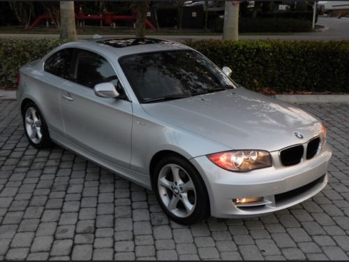 10 128i automatic coupe leather sunroof 1 owner usb input rain-sensing wipers