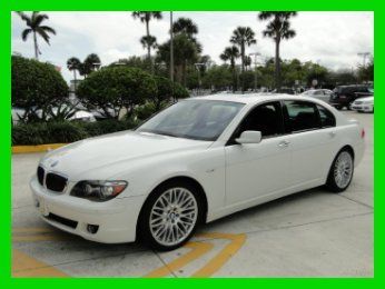 2008 bmw 750li,rare white/black combo,sport,navi,mercedes-benz dealer,l@@k at me