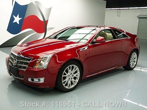 2011 cadillac cts 3.6 coupe performance sunroof nav 17k texas direct auto