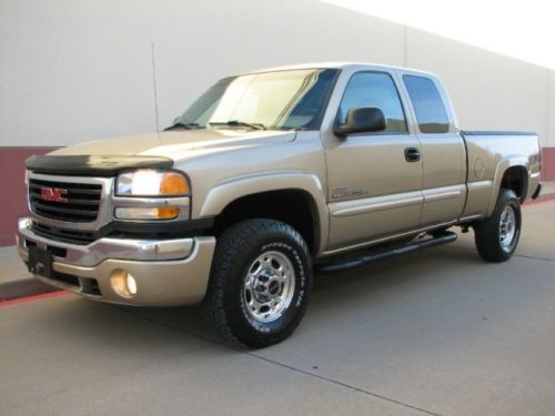 2004 gmc sierra 2500hd 4x4 duramax/allison, sle, extended cab, clean carfax