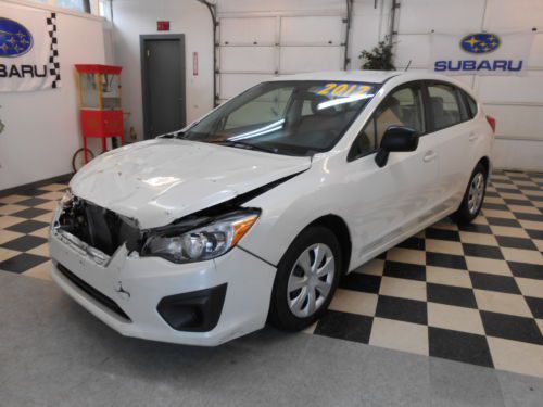 2012 subaru impreza wagon 4x4 22k no reserve salvage rebuildable damaged