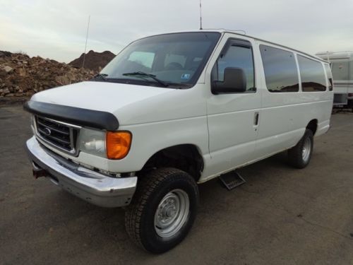 2005 ford e350 xlt 4x4 extended passenger van 4x4 no reserve