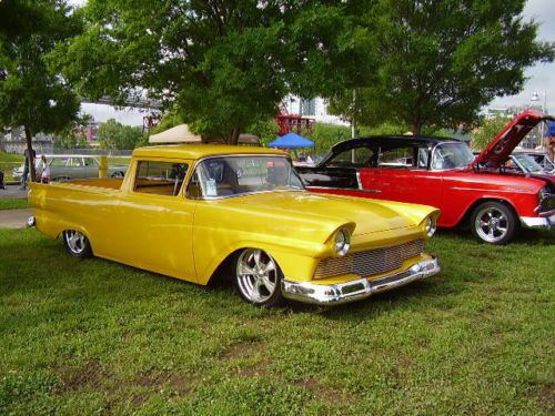 1957 ford ranchero custom yellow