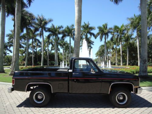 1978 chevy k10 short bed 4x4 v8 5.0l black