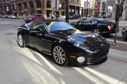 2005 aston martin vanquish-s,black w/ beautiful 2-tone interior  low miles