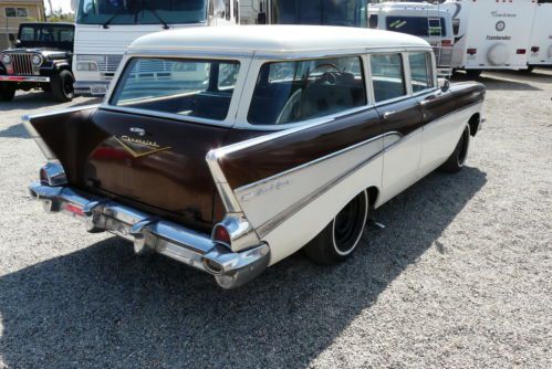 1957 V-8 SoCal Chevrolet Bel Air 4 doors station wagon Townsman, image 8