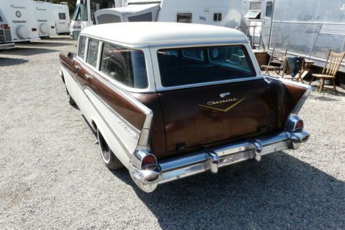 1957 V-8 SoCal Chevrolet Bel Air 4 doors station wagon Townsman, image 9
