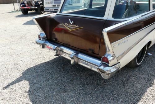 1957 V-8 SoCal Chevrolet Bel Air 4 doors station wagon Townsman, image 31