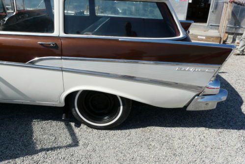 1957 V-8 SoCal Chevrolet Bel Air 4 doors station wagon Townsman, image 38