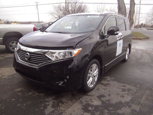 2013 nissan quest sl leather. flood salvage,non repairable, rebuildable