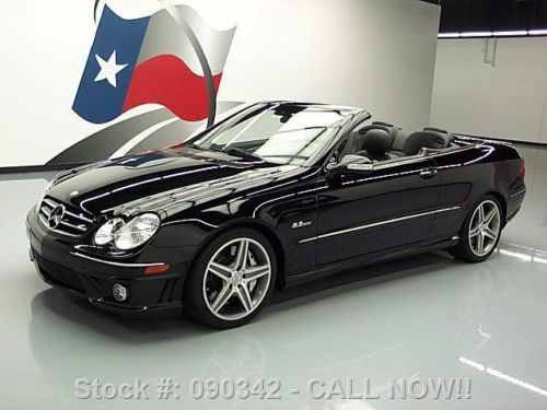 2008 mercedes-benz clk63 amg cabriolet nav only 51k mi texas direct auto