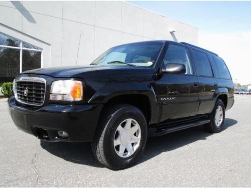 1999 cadillac escalade 4wd black super clean rare find looks great must see