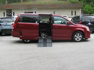 2011 red crew wheelchair handicap side entry van!