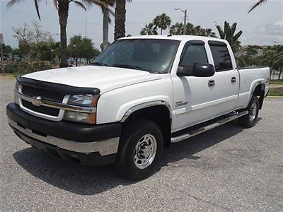 Diesel htd leather 4x4 allison cng tank crew short alloys nice truck fl