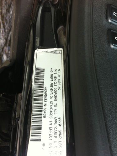 2001 Audi Allroad Quattro Base Wagon 4-Door 2.7L, image 7