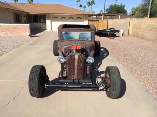 1931 model a sedan &#039;rat rod&#039; - 383 stroker - 700r4 - 4 seater - perfect patina