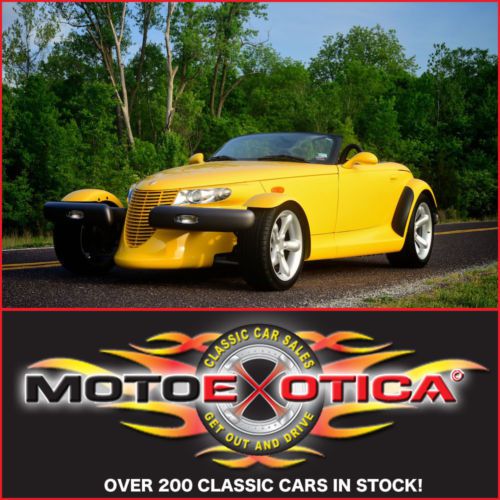 1999 plymouth prowler - stunning condition - very low miles! - yellow - 3.5l v6