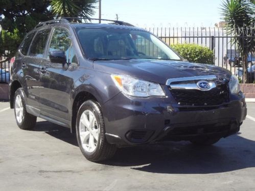 2014 subaru forester 2.5i premium damaged salvage runs!! low miles! economical!