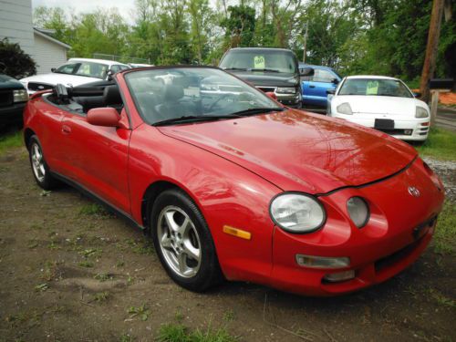 1999 toyota celica gt convertible 2dr 5speed 2.2liter 4cyl w/coldairconditioning