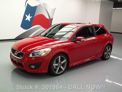 2013 volvo c30 t5 r-design sunroof leather spoiler 18k texas direct auto