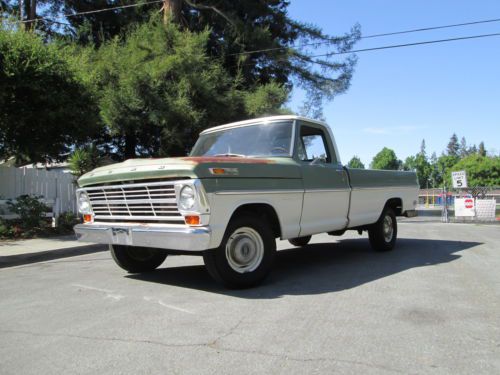 1969 ford f-100 orig. ca truck, orig. paint, patina, survivor one owner v-8 auto