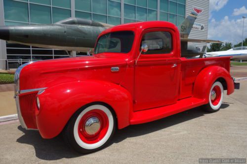 1941 ford f-1 pickup truck street rod - updates - leather - a/c - engine - paint