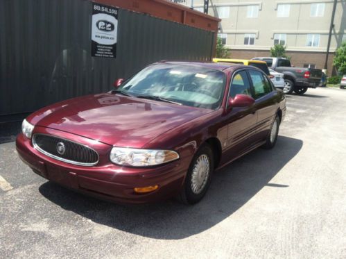 Red 2001 buick lesabre pl pw 4d 3.8l v6 engine