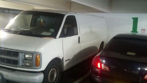 2000 chevrolet express 3500 white work van  171k miles