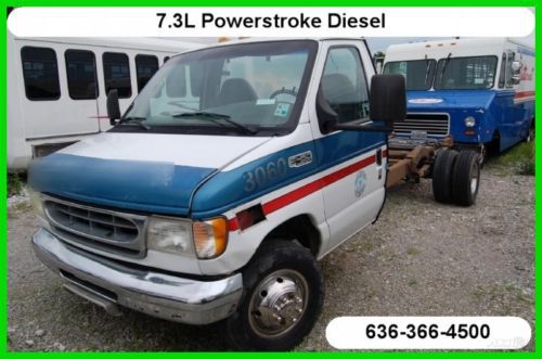 02 ford e-450 cab chassis used turbo 7.3l v8 powerstroke diesel automatic dually