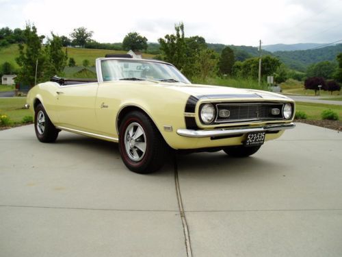 1968 chevrolet camaro conv . 1 owner. original title. 78k miles. must see.