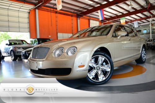 08 bentley continental flying spur awd 27k 1 own nav pdc cam keyless f/r vent