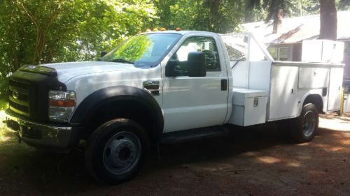 2008 ford f450 xl utility crane truck v8, turbo diesel, 6.4l engine