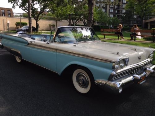1959 ford galaxie convertible--   excellent condition