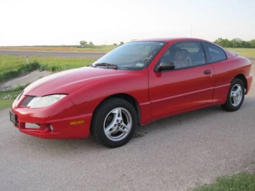 2003 pontiac sunfire red 98k miles pick up only ice cold a/c 2 door coupe se