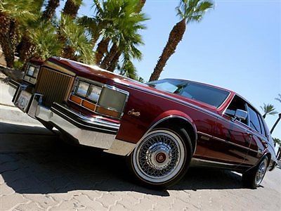 1983 cadillac seville one owner executive california caddy low miles no reserve!