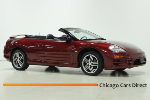 04 eclipse gts spyder auto leather one owner spoiler traction control power top